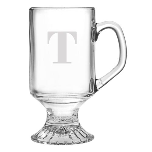 S/4 Mod Monogram Mug, Clear