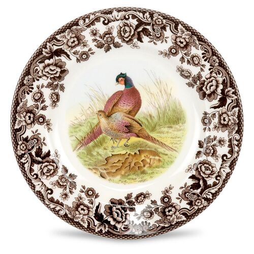 Spode Woodland Salad Plate 8 Inch (Pheasant) 1 Spode Woodland Salad Plate 8 Inch (Pheasant)