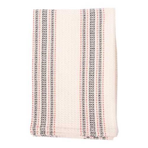 Siafu Home, Mistari Striped Tea Towel, White 1 Siafu Home, Mistari Striped Tea Towel, White