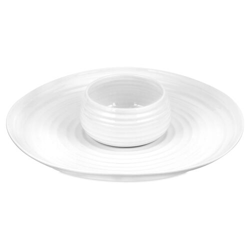 Sophie Conran Chip & Dip Set, White 1 Sophie Conran Chip & Dip Set, White