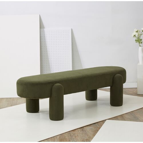 Cambria Corduroy Velvet Accent Bench 2 Cambria Corduroy Velvet Accent Bench