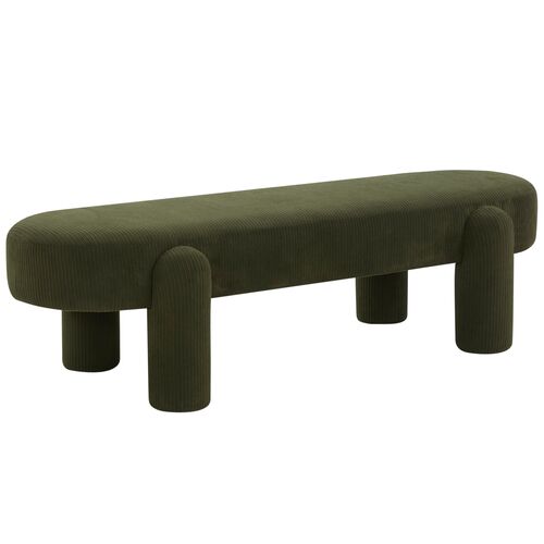 Cambria Corduroy Velvet Accent Bench 3 Cambria Corduroy Velvet Accent Bench