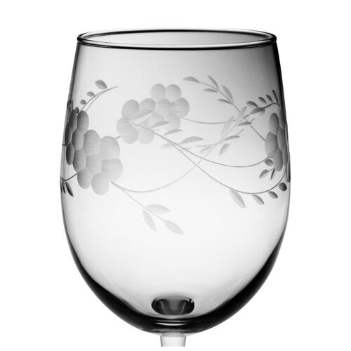 S/4 Adair Hand-Cut Wineglasses, 19 Oz 2 S/4 Adair Hand-Cut Wineglasses, 19 Oz