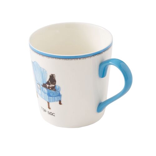 Doodles Top Dog Mug, White 2 Doodles Top Dog Mug, White