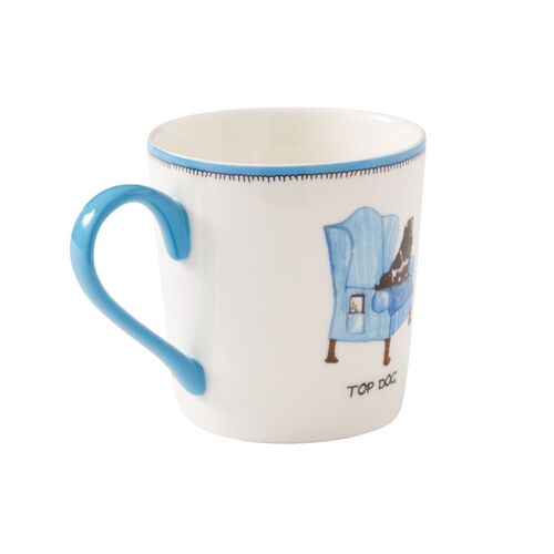 Doodles Top Dog Mug, White 3 Doodles Top Dog Mug, White