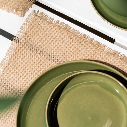 Gharyan Stoneware, Jute Placemat 2 Gharyan Stoneware, Jute Placemat
