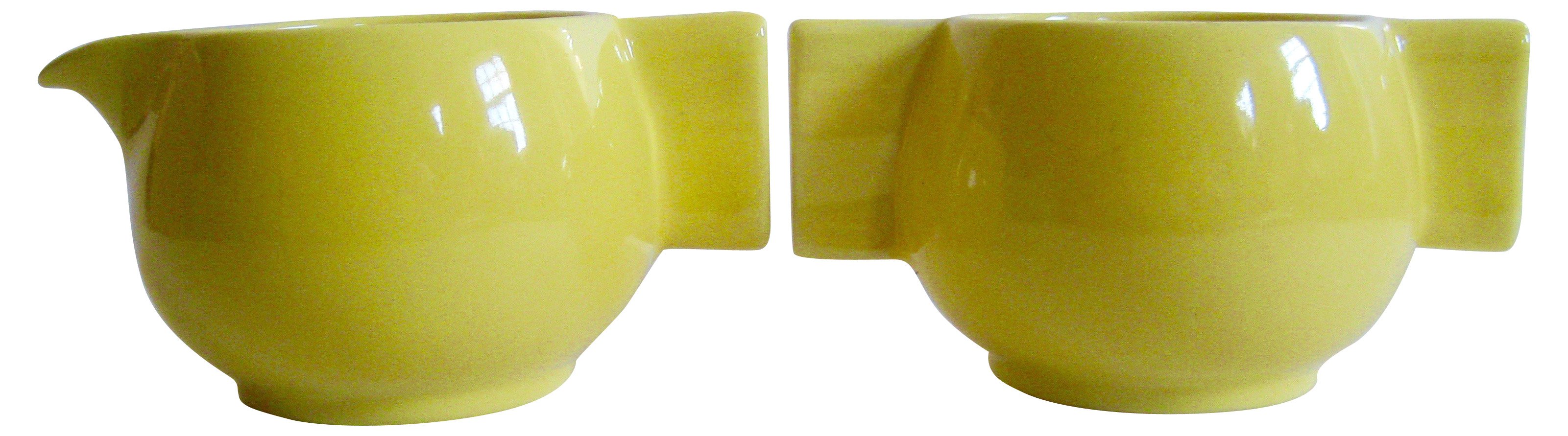 1930s Gladding McBean Sugar & Creamer 1 1930s Gladding McBean Sugar & Creamer