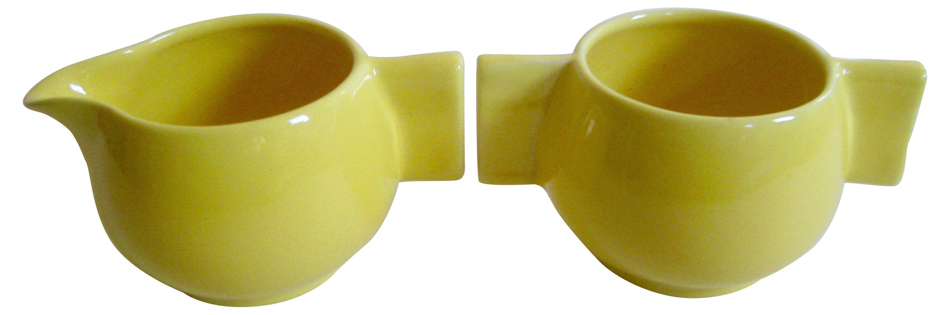 1930s Gladding McBean Sugar & Creamer 2 1930s Gladding McBean Sugar & Creamer