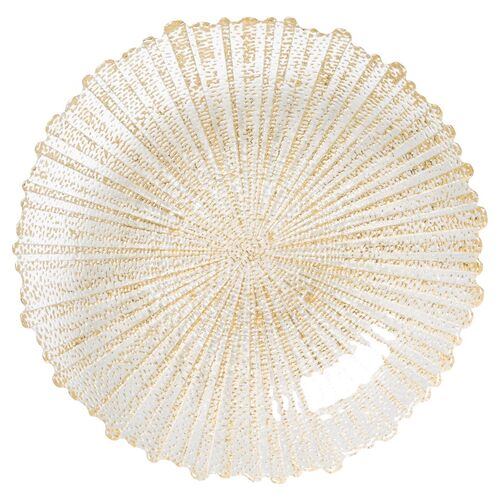 Rufolo Glass Serving Bowl, Gold 2 Rufolo Glass Serving Bowl, Gold
