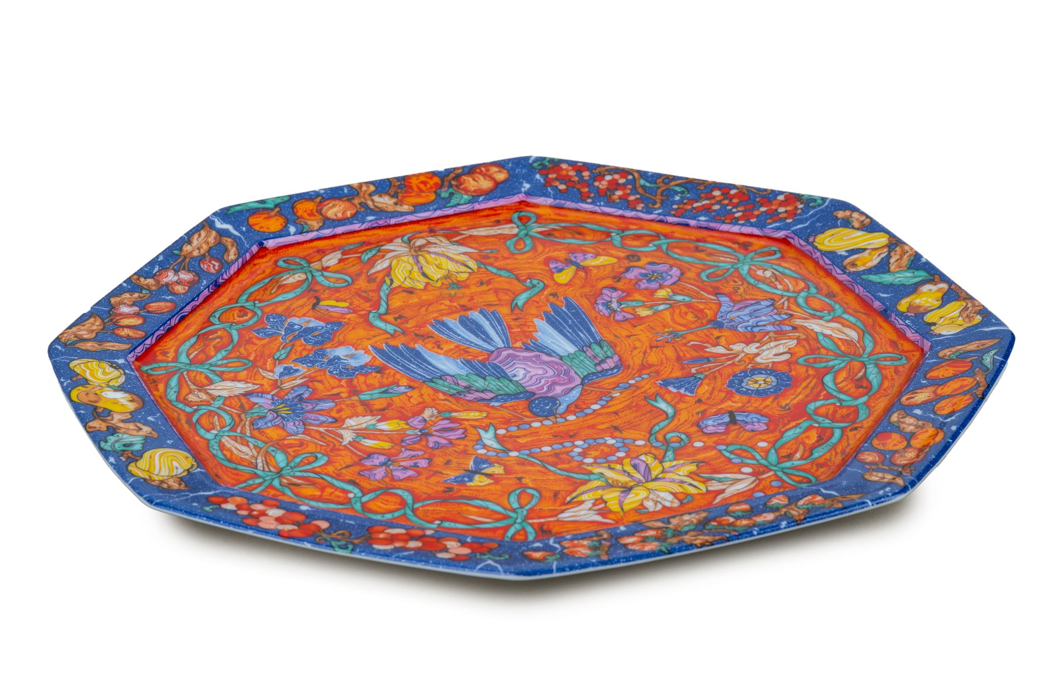 Herm¨¨s ¡°Marqueterie¡± Porcelain LG Dish 1 Herm¨¨s ¡°Marqueterie¡± Porcelain LG Dish