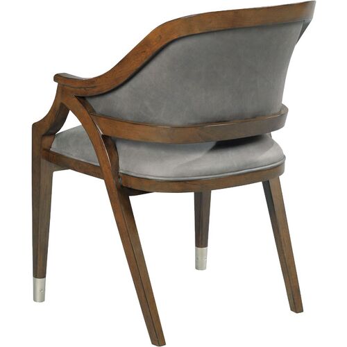 Tango Leather Curve Back Chair, Mink/Gray 2 Tango Leather Curve Back Chair, Mink/Gray