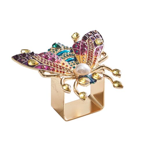 S/4 Glam Fly Napkin Rings 1 S/4 Glam Fly Napkin Rings