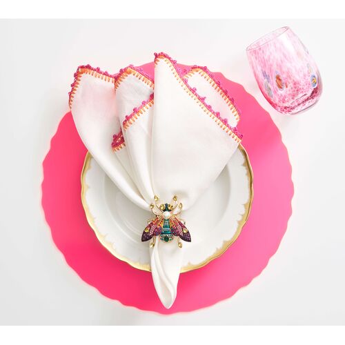 S/4 Glam Fly Napkin Rings 6 S/4 Glam Fly Napkin Rings