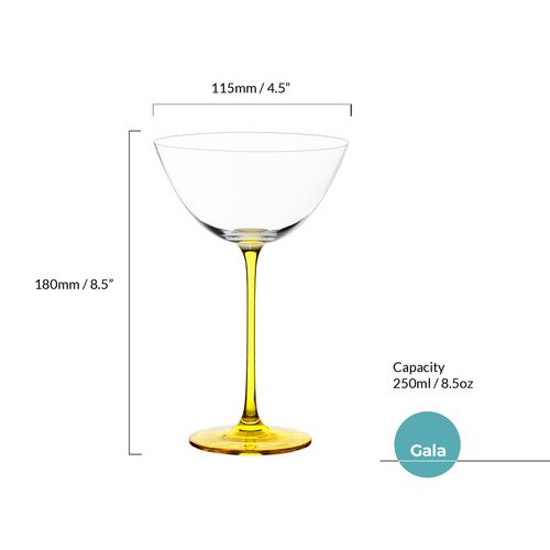 Gala Cocktail Glasses, Set of 4 13 Gala Cocktail Glasses, Set of 4