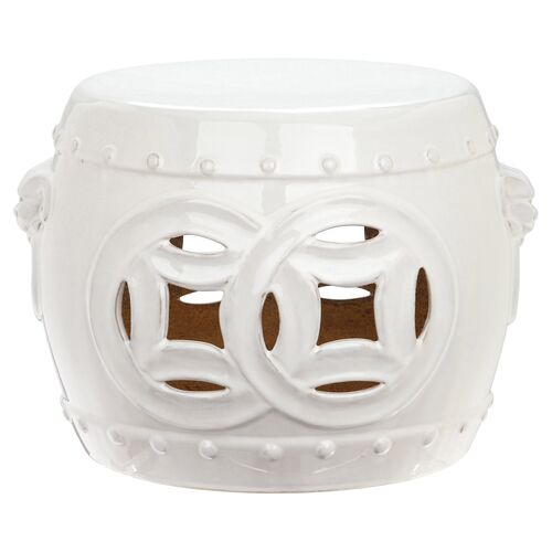 Mary Garden Stool, Off-White 1 Mary Garden Stool, Off-White