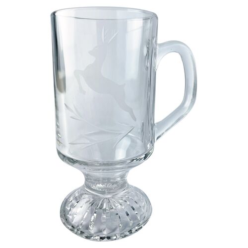 S/4 Deer Footed Mug, Clear