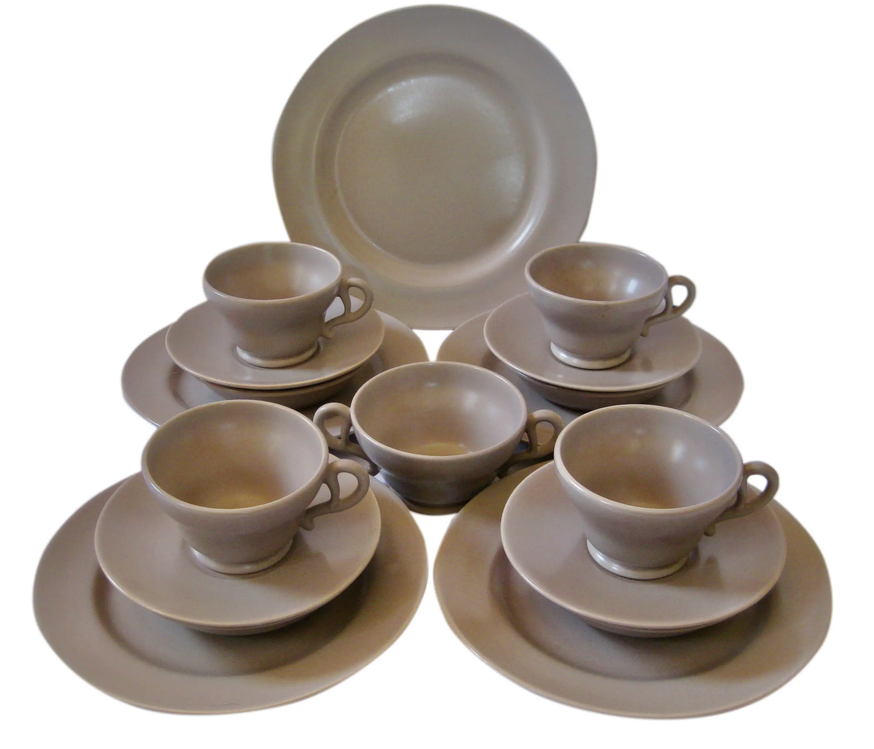 Gladding McBean Breakfast Set for 4 1 Gladding McBean Breakfast Set for 4
