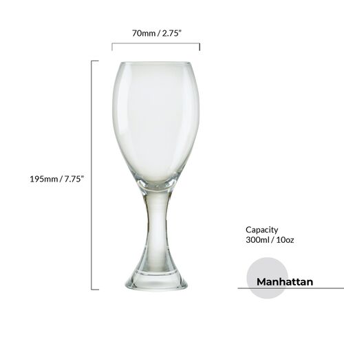 Manhattan White Wine Glasses, Set of 2 7 Manhattan White Wine Glasses, Set of 2