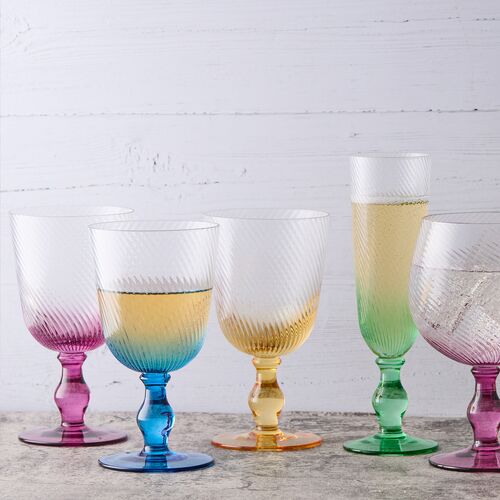 Swirl Gin Glasses, Set of 4 12 Swirl Gin Glasses, Set of 4