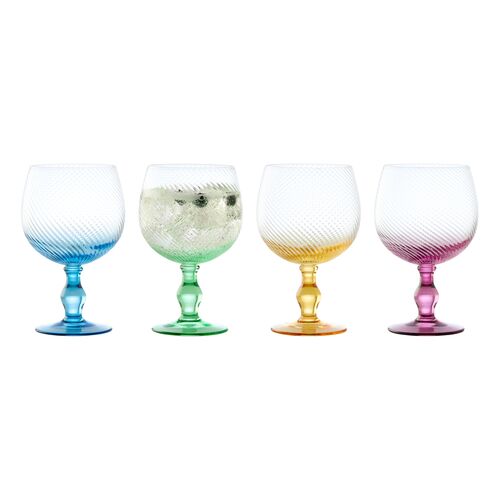 Swirl Gin Glasses, Set of 4 2 Swirl Gin Glasses, Set of 4
