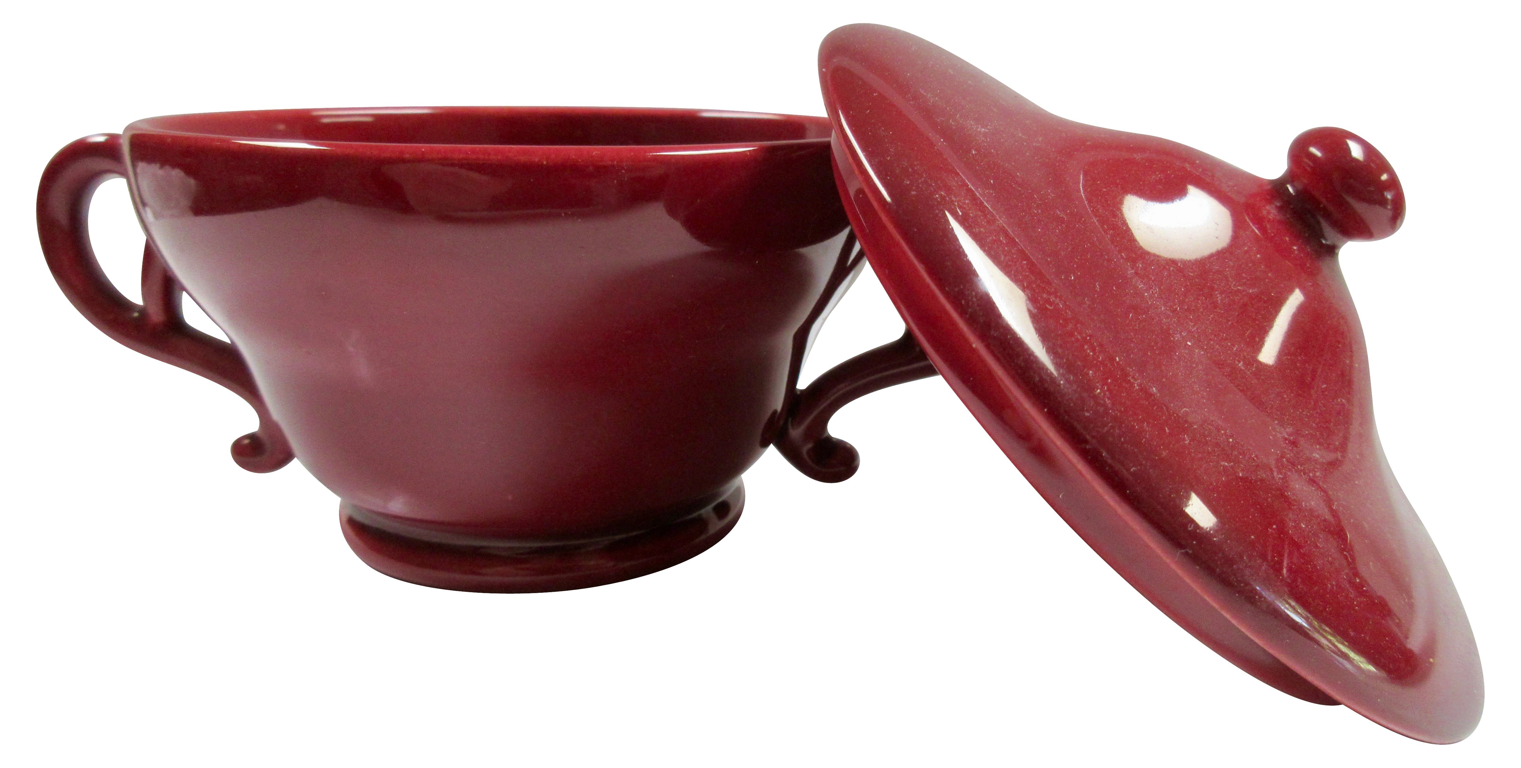 MCM California Pottery Sugar & Creamer 4 MCM California Pottery Sugar & Creamer