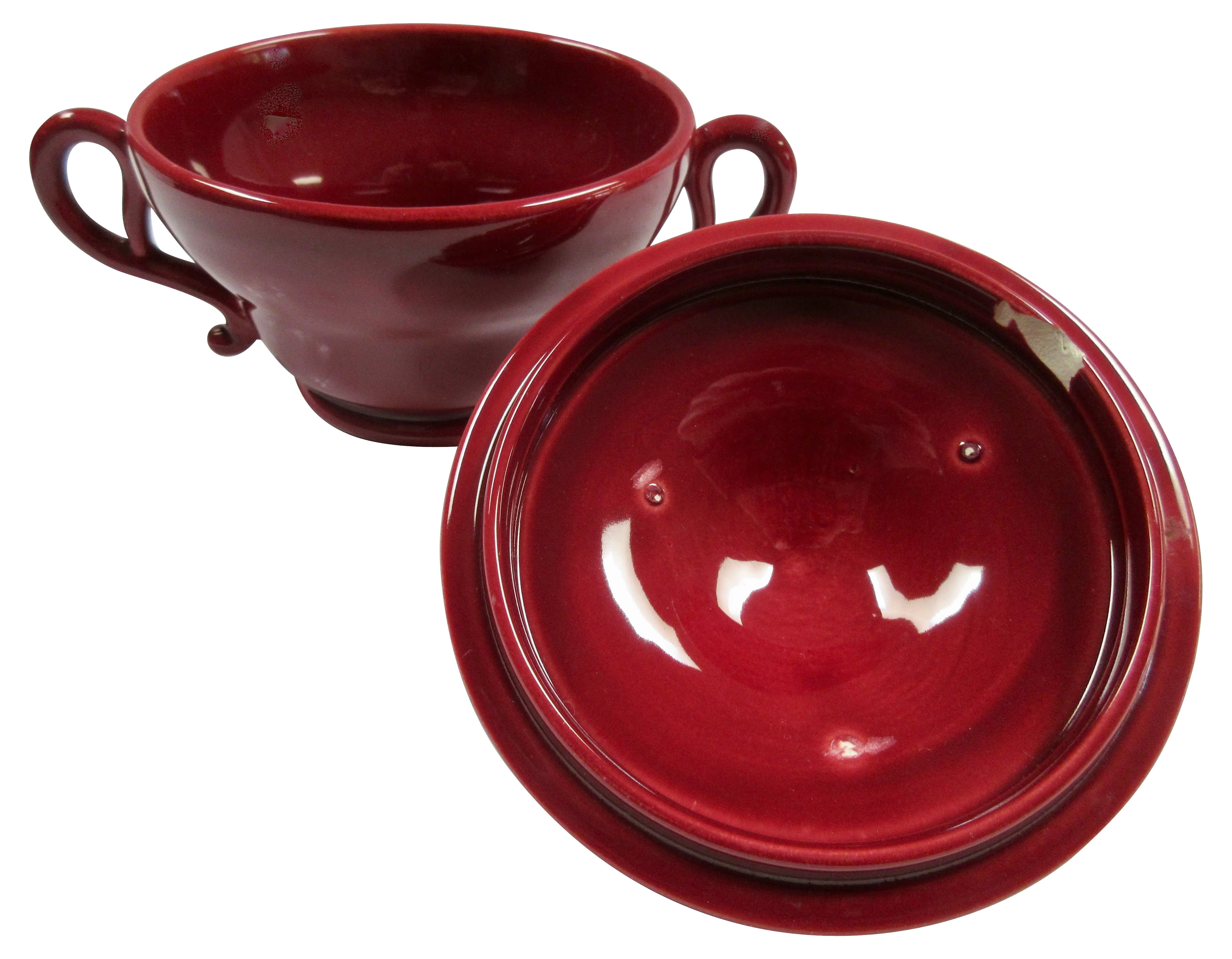 MCM California Pottery Sugar & Creamer 5 MCM California Pottery Sugar & Creamer