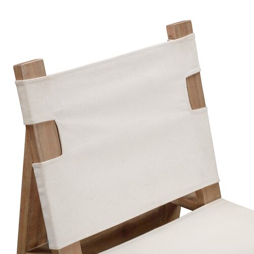 S/2 Declan Outdoor Dining Chairs, Cream 5 S/2 Declan Outdoor Dining Chairs, Cream