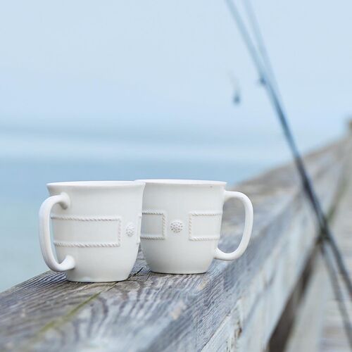 Berry & Thread French Panel Mug, Whitewash 2 Berry & Thread French Panel Mug, Whitewash