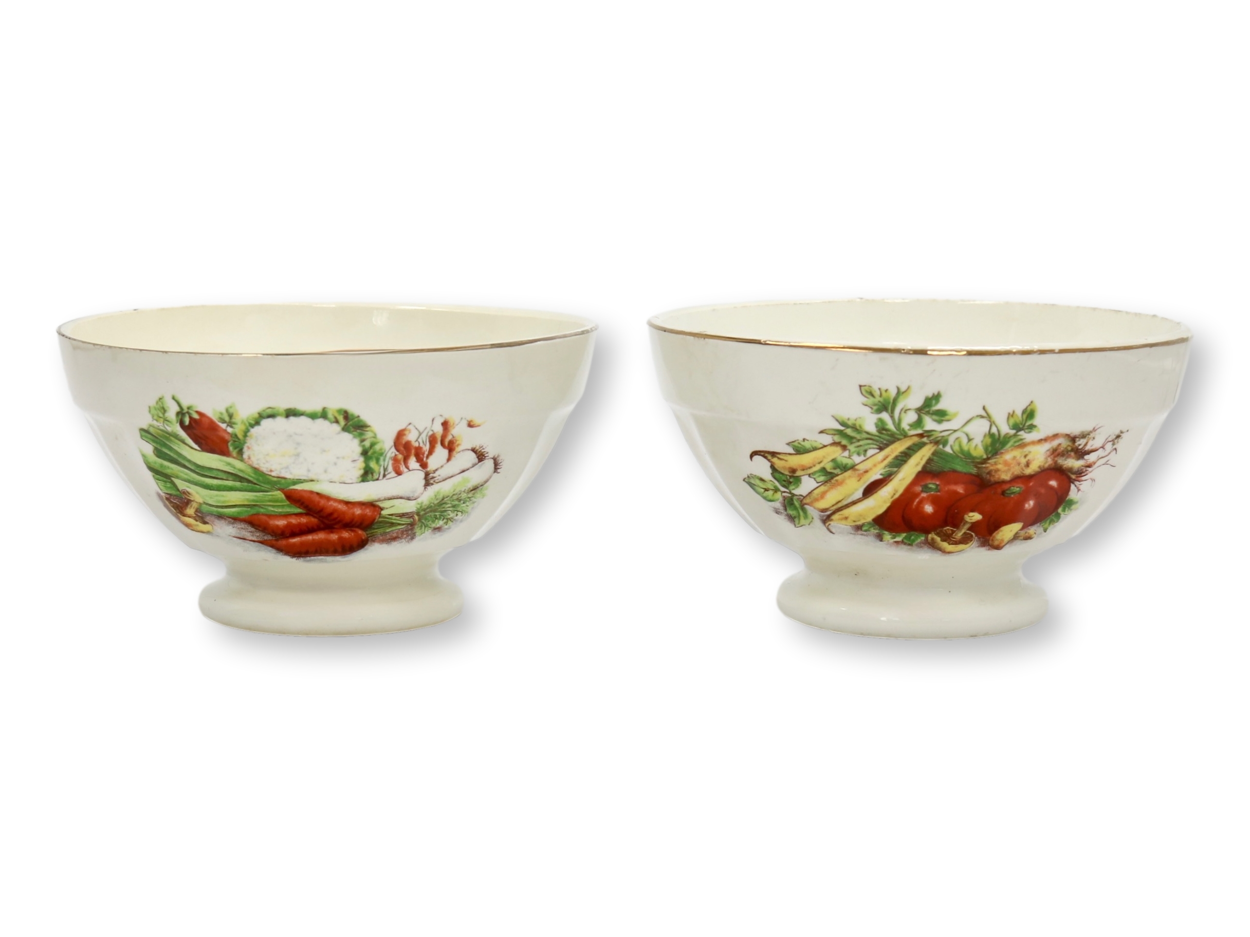 French Sarreguemines Cafe Au Lait Cups
