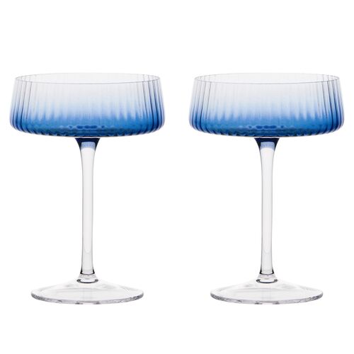 Empire Champagne Coupes, Set of 2
