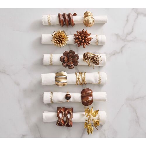 S/4 Tendril Napkin Rings 8 S/4 Tendril Napkin Rings