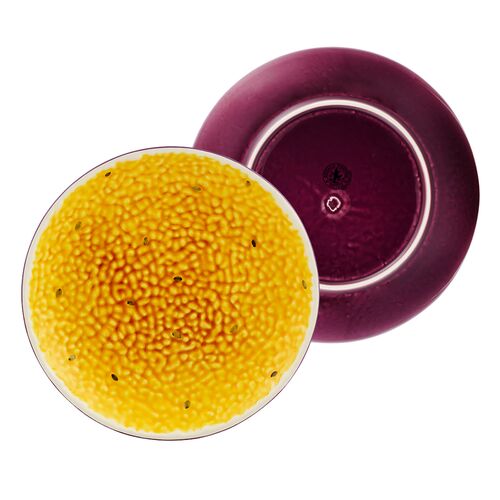 S/4 Tropical Fruits Passion Fruit Dessert Plates, Multi 4 S/4 Tropical Fruits Passion Fruit Dessert Plates, Multi