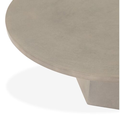Owen Outdoor Concrete Coffee Table, Gray 2 Owen Outdoor Concrete Coffee Table, Gray