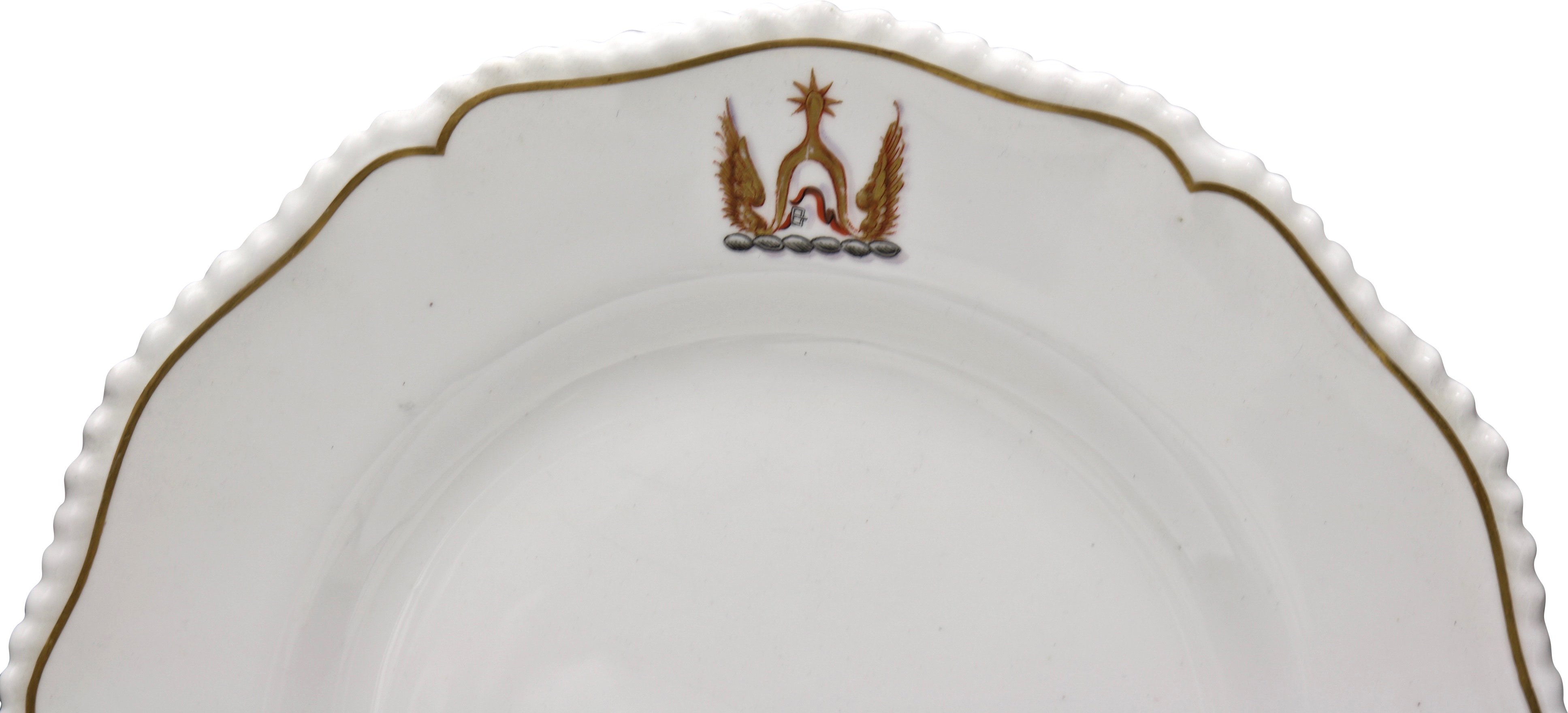 Antique Worcester Crested Plates S/12 2 Antique Worcester Crested Plates S/12