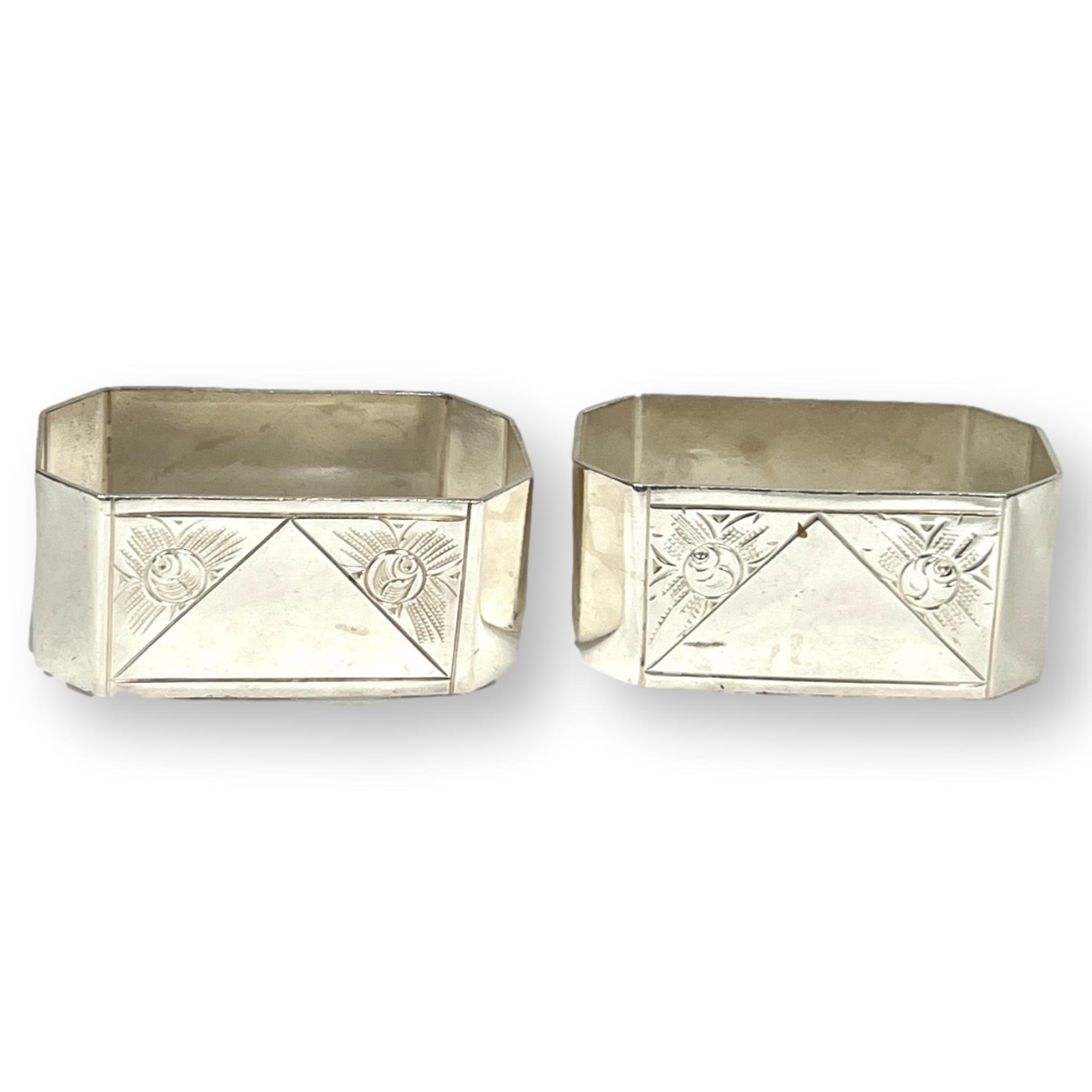 French Madame & Monsieur Napkin Rings 1 French Madame & Monsieur Napkin Rings