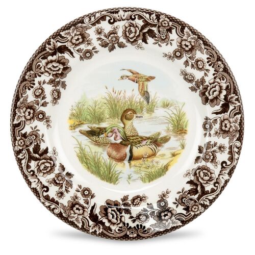 Spode Woodland Dinner Plate 10.5 Inch (Wood Duck) 1 Spode Woodland Dinner Plate 10.5 Inch (Wood Duck)
