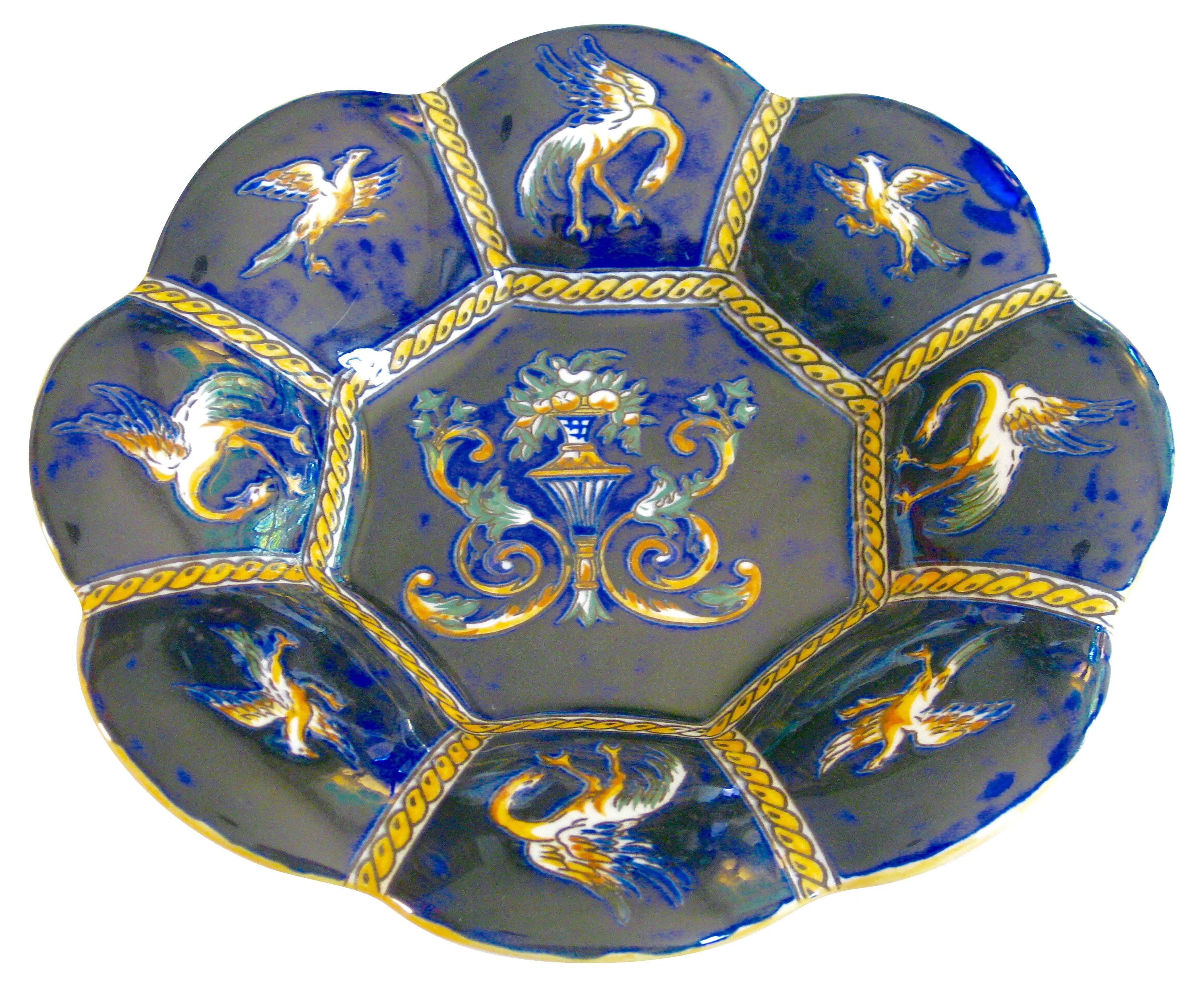 French Faience Lobed Plate 2 French Faience Lobed Plate