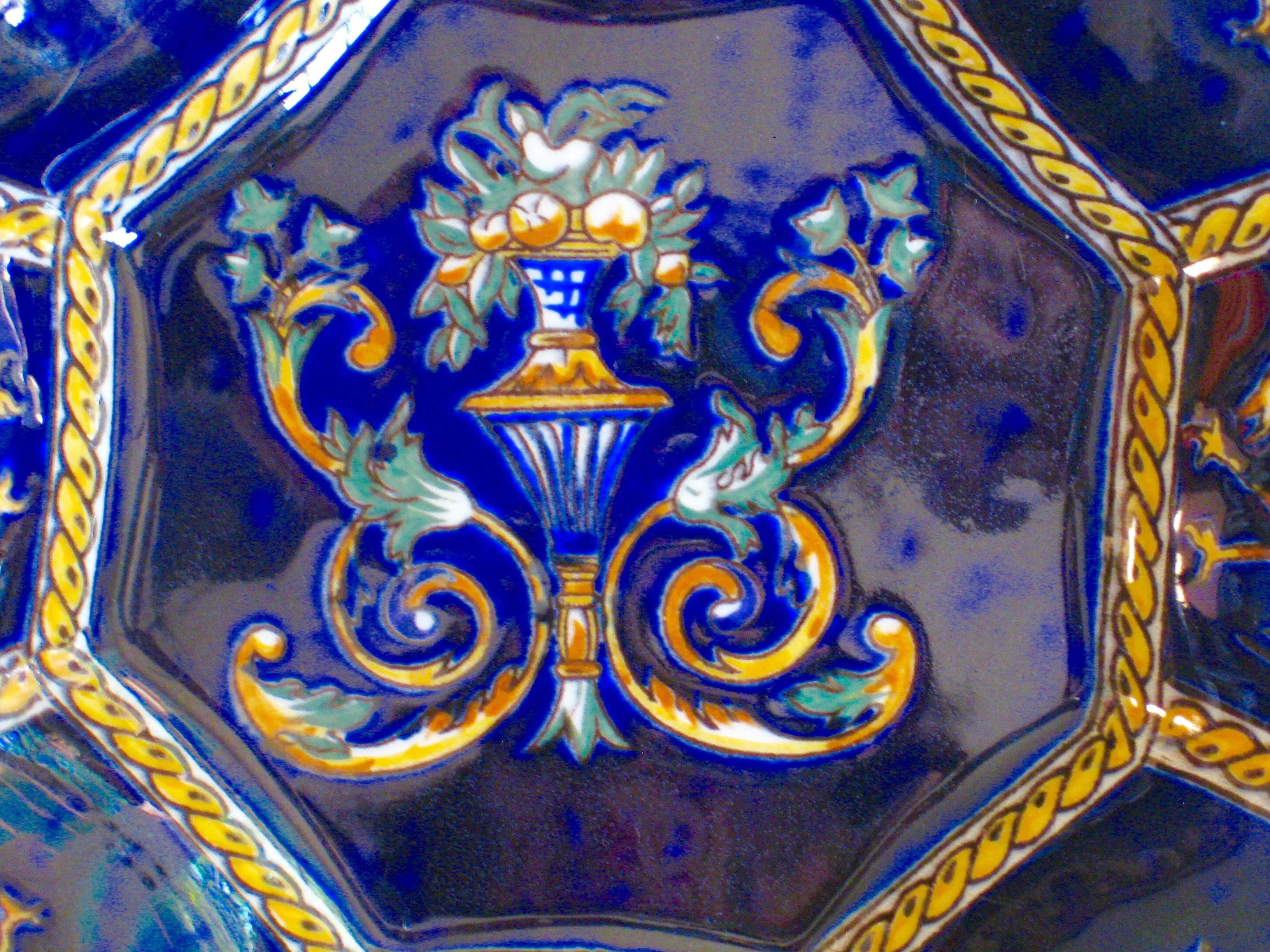 French Faience Lobed Plate 5 French Faience Lobed Plate