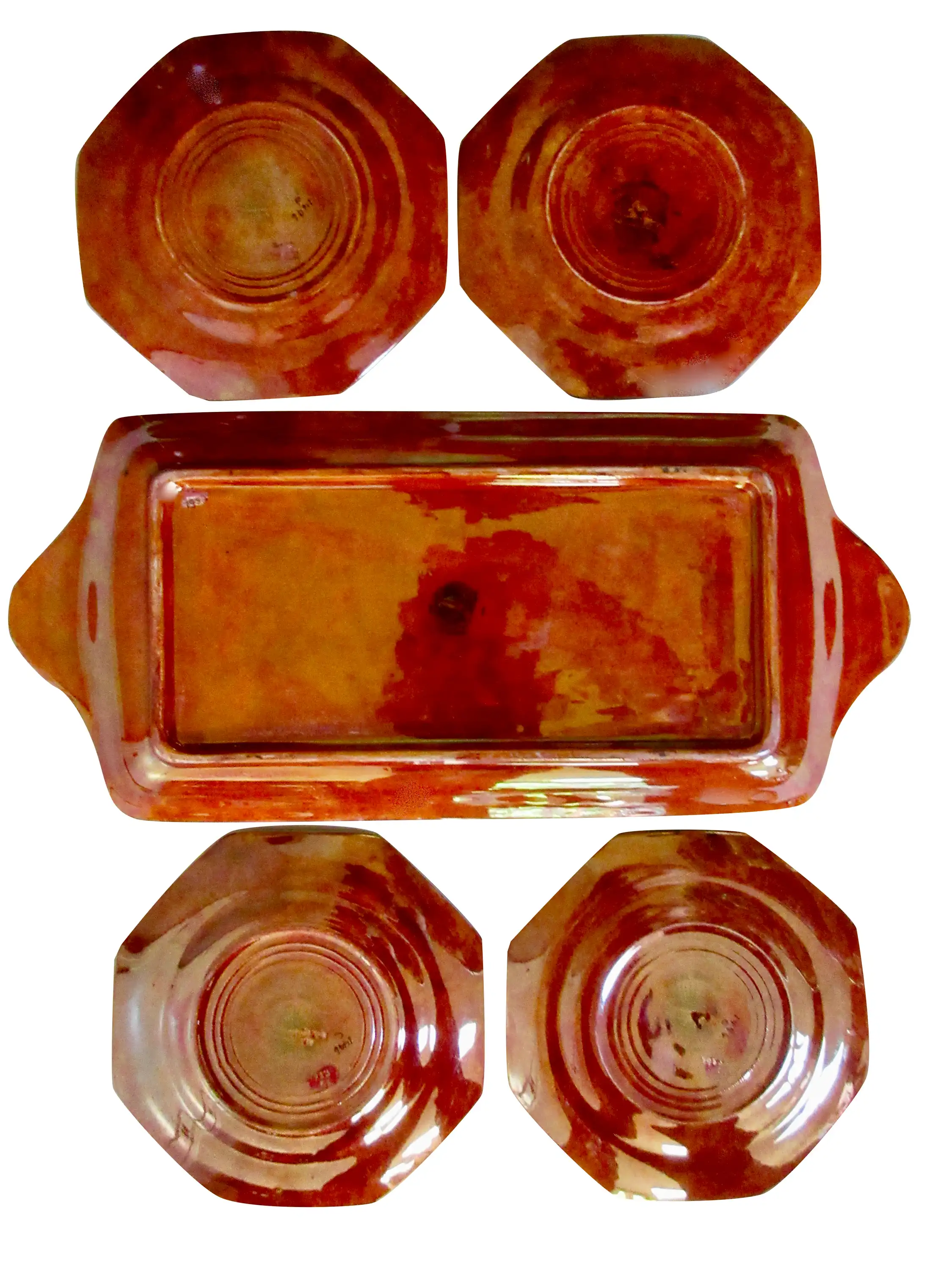 English Art Deco Dessert Set 2 English Art Deco Dessert Set