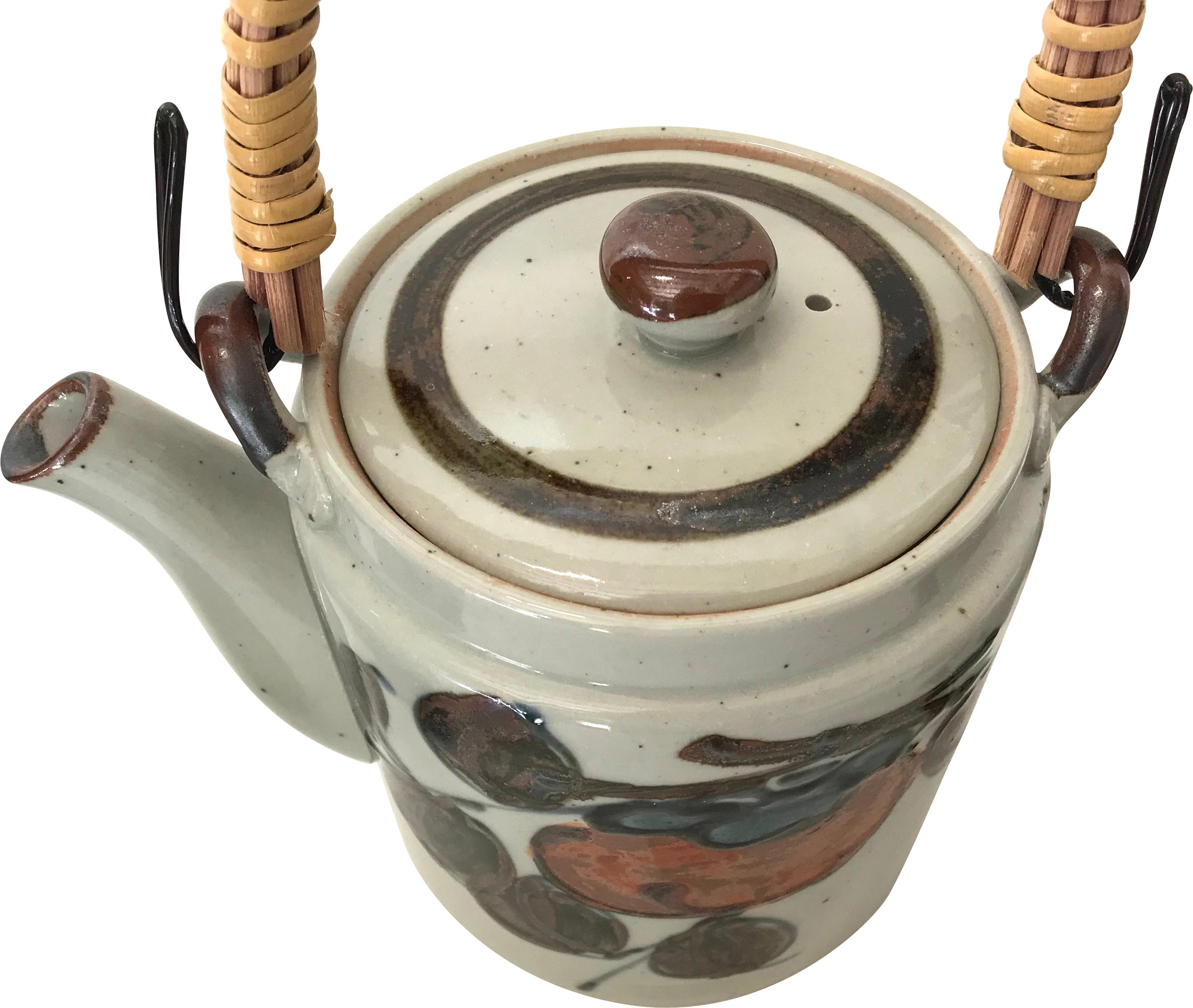 1970s Hand-Thrown Stoneware Tea Set, S/7 5 1970s Hand-Thrown Stoneware Tea Set, S/7