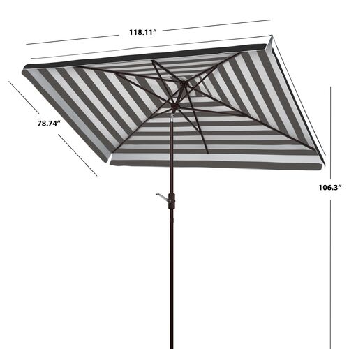 Rita Rectangle Outdoor Stripe Patio Umbrella 5 Rita Rectangle Outdoor Stripe Patio Umbrella