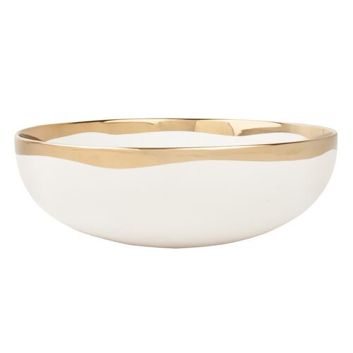 Dauville Serving Bowl, Gold 1 Dauville Serving Bowl, Gold