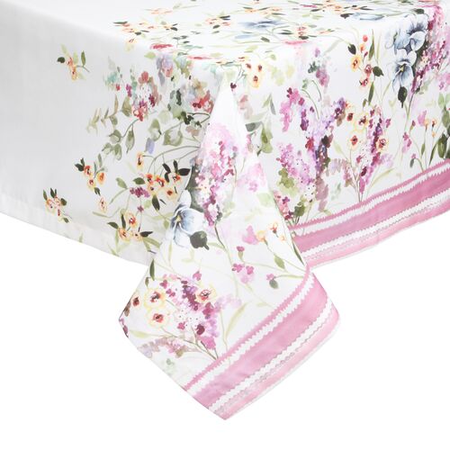 Gardenia Tablecloth, Pink 1 Gardenia Tablecloth, Pink