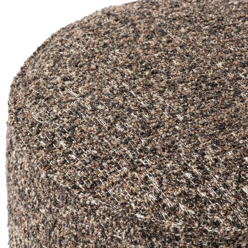 Janessa Round Ottoman, Textured Ivan Granite 2 Janessa Round Ottoman, Textured Ivan Granite