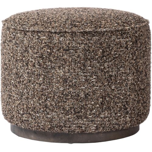 Janessa Round Ottoman, Textured Ivan Granite 3 Janessa Round Ottoman, Textured Ivan Granite