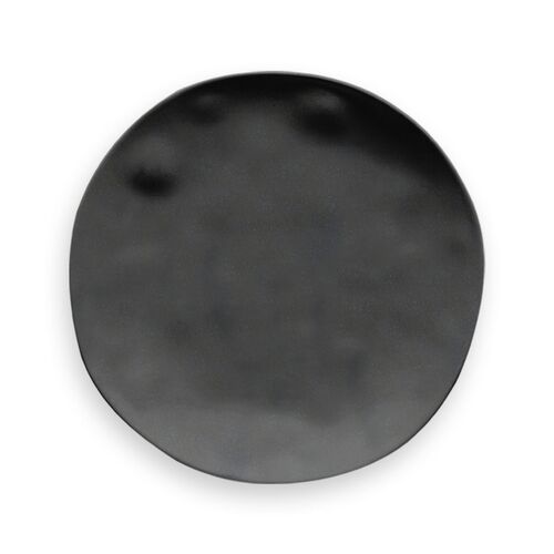 S/6 Nature Bamboo Salad Plate, Black 1 S/6 Nature Bamboo Salad Plate, Black