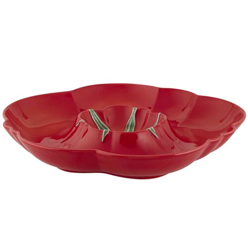 Tomato Aperitif Plate, Red