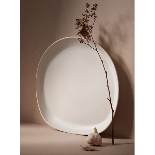 Gharyan Stoneware, Stoneware Round Serving Platter 4 Gharyan Stoneware, Stoneware Round Serving Platter