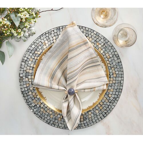 S/4 Shell Mosaic Placemats 5 S/4 Shell Mosaic Placemats