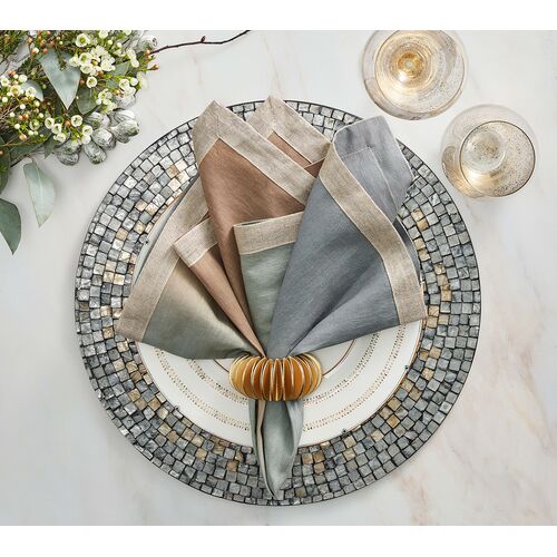 S/4 Shell Mosaic Placemats 6 S/4 Shell Mosaic Placemats